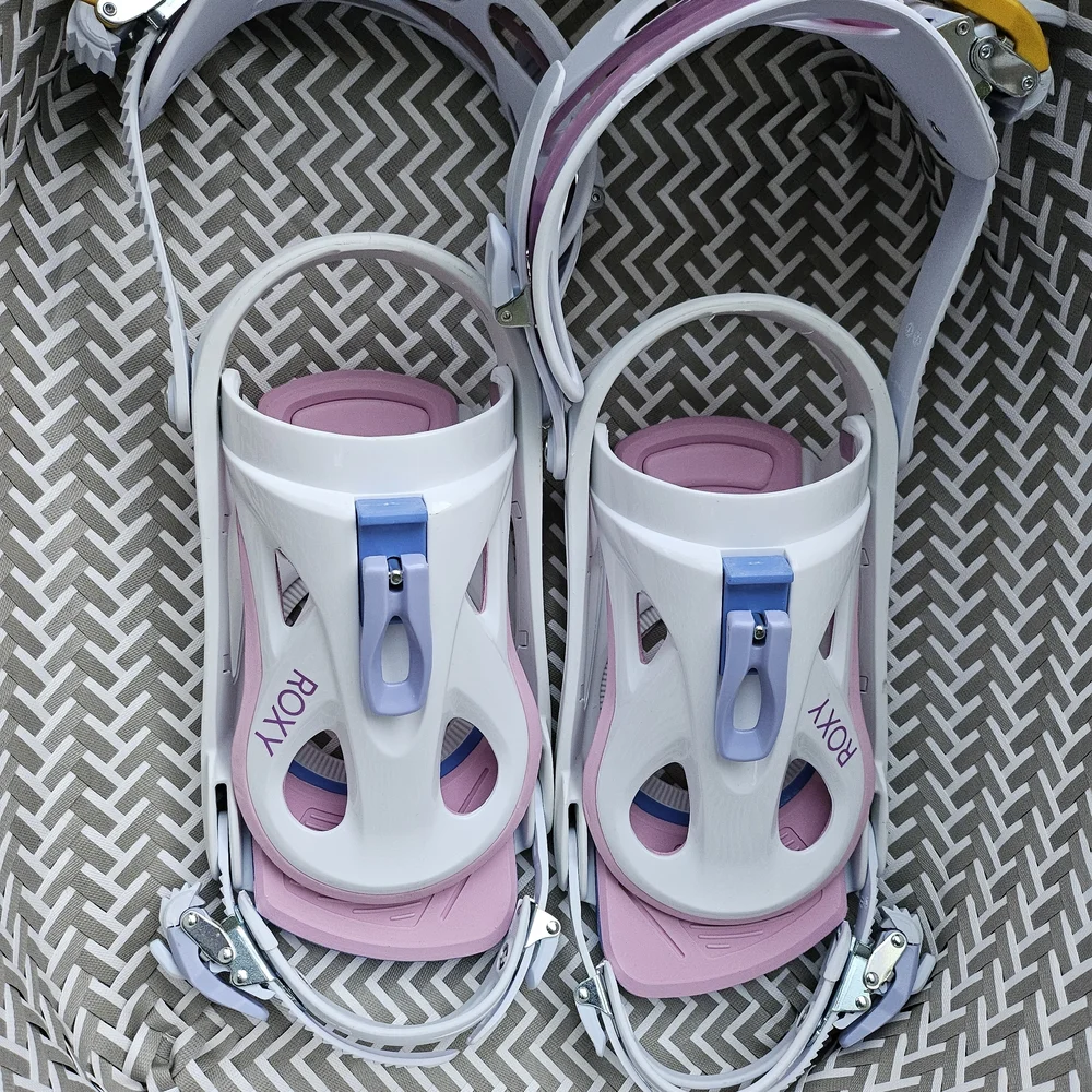 Roxy WOMENS (M/L - 6.5-11) Snowboard Binding - Purple, White, Yellow - Picture 6 of 6